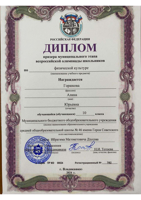 Достижения